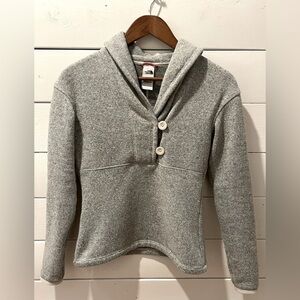 North Face Sweater Womens  Long Sleeve Pullover Shirt Shawl  SIZE XS